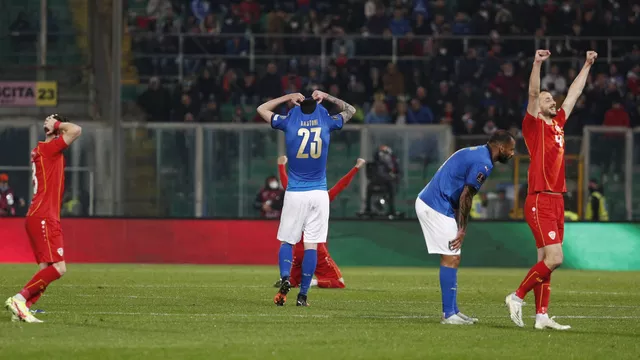  Itália domina, perde chances, sofre gol da Macedônia no fim e está fora da Copa.