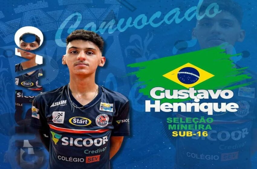  Atleta da Cidade de Vazante é convocado para Seleção Mineira Sub 16 de Vôlei.