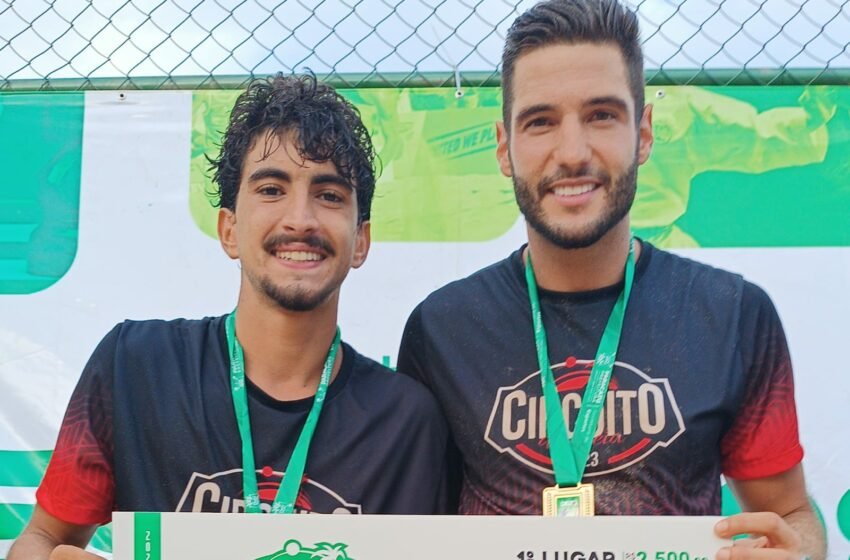  Dupla Pato e Gugu São campeões de Futevôlei do Circuito Paracatuense de Areia.