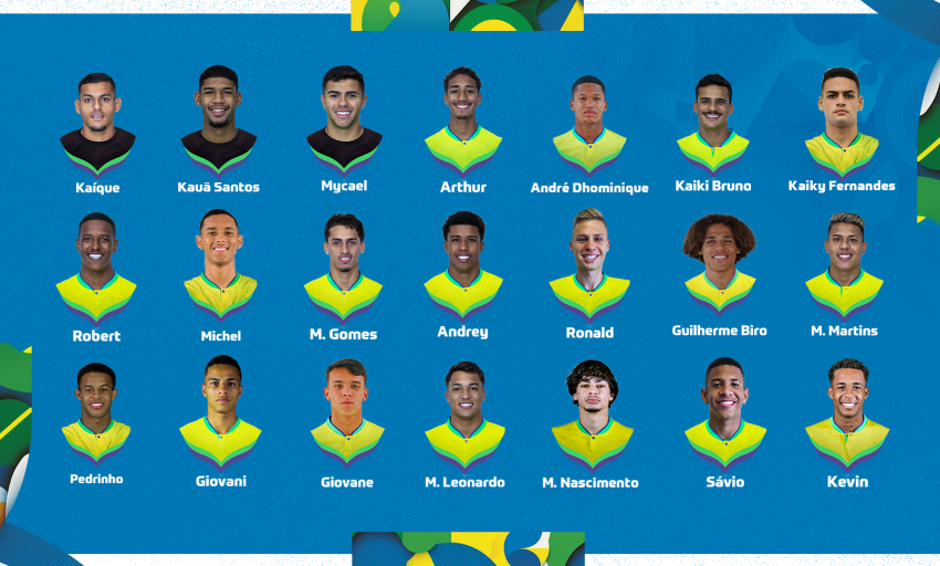  Seleção Brasileira está convocada para a Copa do Mundo FIFA Sub-20.