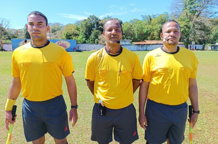  Trio de árbitros de Brasília é destaque no Campeonato Municipal de Paracatu de 2023.
