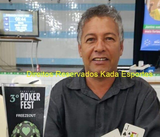  Paracatuense Wellington Areda vence o 3º Paracatu Poker Feste Modalidade Freezeout.